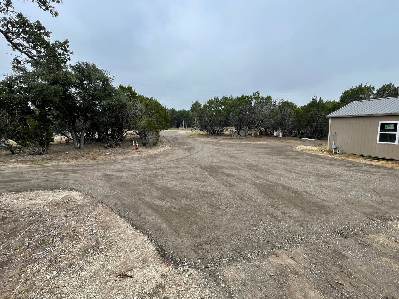 Driveway and grading work on rural property